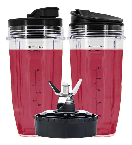 Vasos De 24 Oz Compatibles Con Licuadora Nutri Ninja Auto Iq