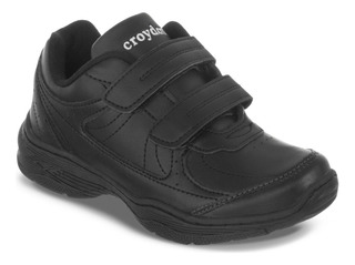 Zapatos Colegial 11 New Negro Para Niño Y Niña Croydon