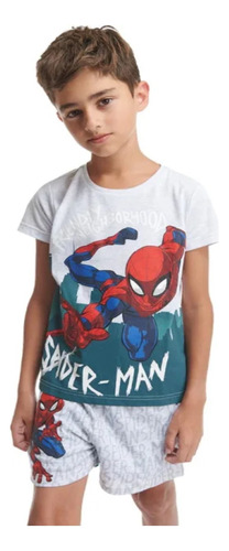 Pijama De Spiderman Marvel 2 Piezas Para Niño Modelo Pjb1