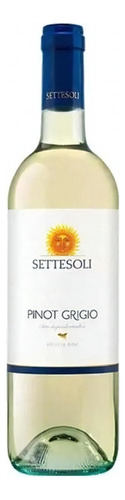 Vinho Italiano Settesoli Pinot Grigio Garrafa 750ml