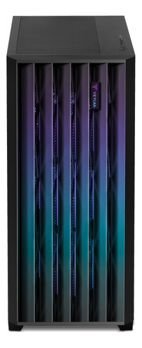 Gabinete Gamer Yeyian Phoenix Con Ventana, Midi-tower, Atx/micro-atx/mini-itx, Usb 3.2, Sin Fuente, 4 Ventiladores Argb Instalados, Enfriamiento Liquido Soportado 360mm, Negro, Ycm-appho-01