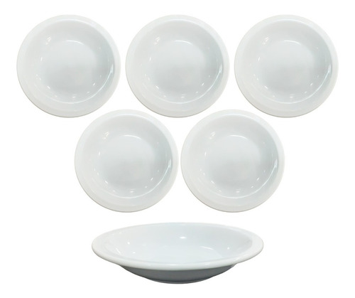 Plato Hondo 19cm Porcelana Tsuji Ala Angosta Línea 450 X6 Un