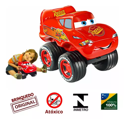 Carrinho Infantil Fofo Móvel Carros McQueen Líder Brinquedos