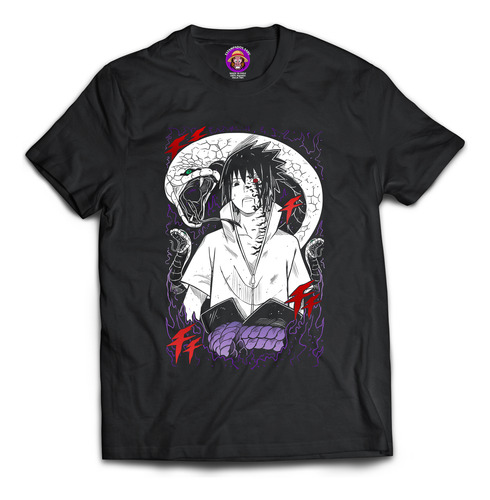 Polera De Sasuke Uchiha 100% Algodón -exclusivo-