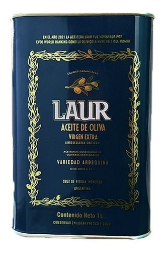 Aceite De Oliva Virgen Extra Arbequina 100% Laur Litro