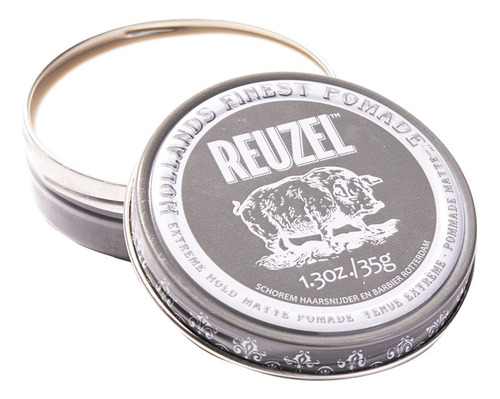 Reuzel Pomada Mate De Fijación Extrema, Fijación Más Fuer