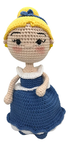 Cenicienta Muñeca Princesa Disney Tejida Peluche Amigurumi