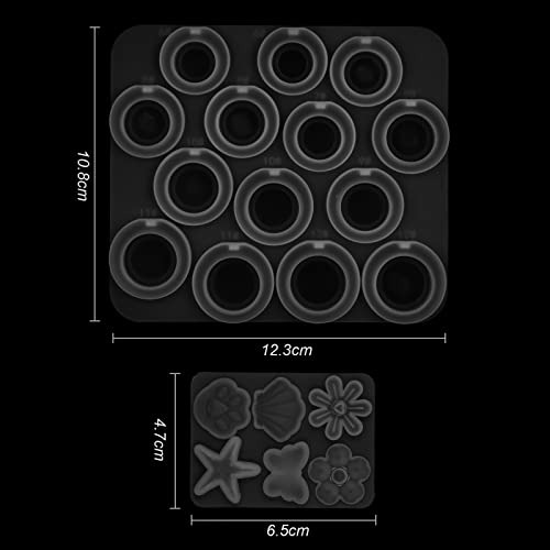 Moldes De Resina De Anillo De Ansiedad Fidget Spinner R...