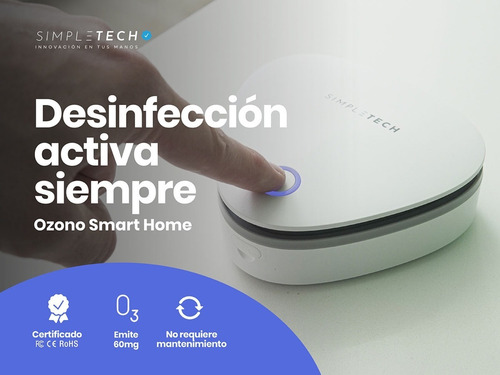 Imagen 5 de 7 de Ozonizador Portatil Calzado Purificador Aire Hogar Indoor