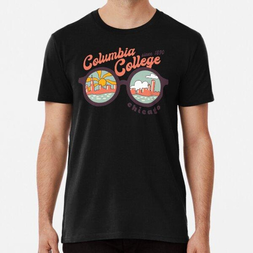 Remera Columbia College Chicago Vintage Design Algodon Premi