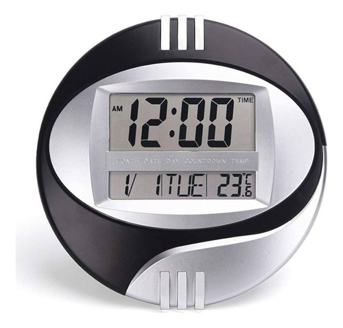 Reloj De Pared Digital Redondo Grande K3885 - Sonivox