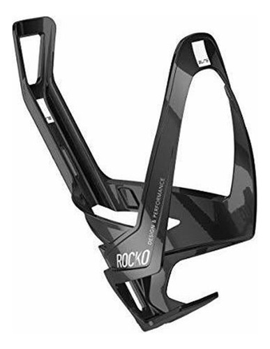 Portabotellas - Elite Rocko Carbon Glossy Bottle Cage, White