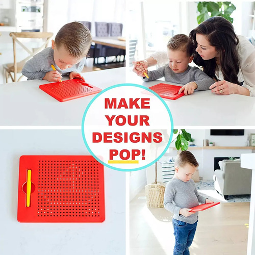 Lousa Magnetica Brinquedo Magpad Maçã Com Cartões Desenhos