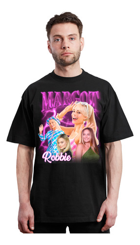 Margot Robbie - Barbie - Actriz - Collage - Polera