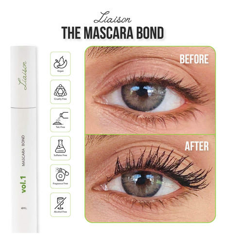 Máscara Liaison Bond Para Volumen Y Longitud, 4 Ml, Con Séru