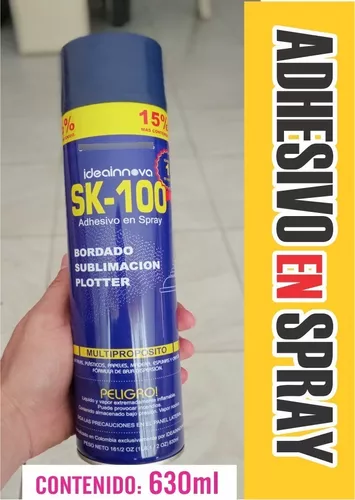 Adhesivo Pegamento Spray Reposicionable SK 100 Aerosol Bordado