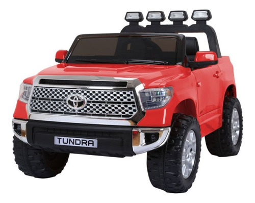 Camioneta Auto Batería Eléctrico 12v Toyota Tundra Infantil Color Rojo