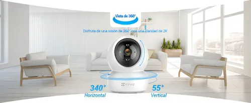 Cámara Seguridad Inalámbrica Wifi 360 Robótica 2k 4mpx Colo