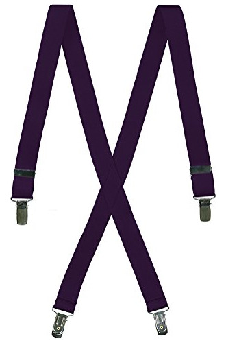 Tuxgear Mens Formal Adjustable X-back Clip On Suspenders