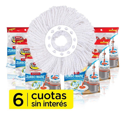 Lote X 6 Iberia Pronto® Repuestos Mopa Turbo Matic