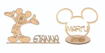 Comprar Centros De Mesa- Mickey C\u002Fnombre Y Frase !! Fibrofacil