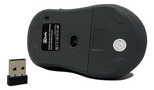 Mouse Inalambrico Negro 2.4ghz 6 Botones Utek Ut-mow620