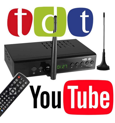 Decodificador Tv Digital Terrestre Tdt Antena Wifi Youtube