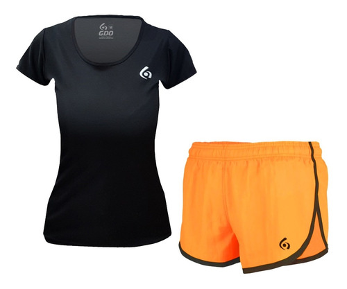 Conjunto Remera Y Short Gdo Running Deportivo