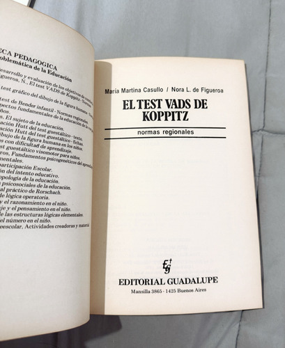 El Test Vads De Koppitz - Casuullo Y Figueroa (Usado)