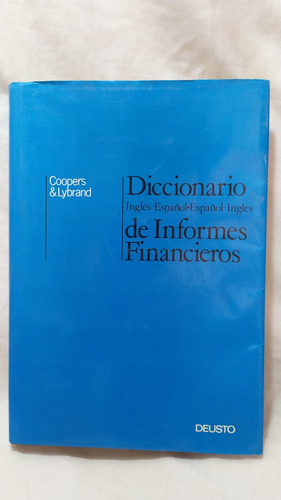 Coopers Y Lybrand Diccionario De Informes Financieros Ingesp