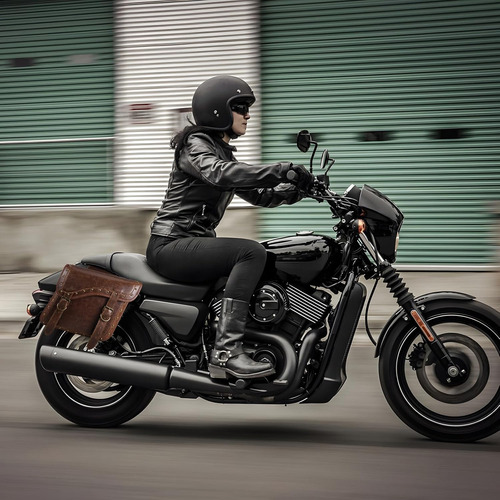 Alforjas Para Moto Nicecnc, Color Marron, 2 Unidades