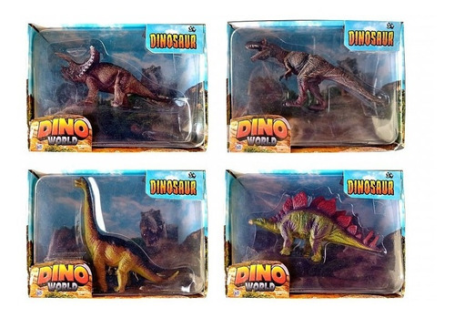 Dinosaurios Plástico Rígido Dino World Juguete Kreker Muñeco