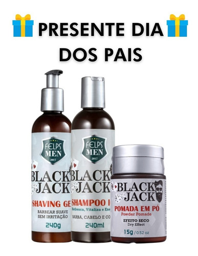 Kit Felps Men Presente Dia Dos Pais 3 Produtos 