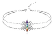 Comprar Pulseras Tobilleras De Chakra Pulsera De Flor De Loto De Yog