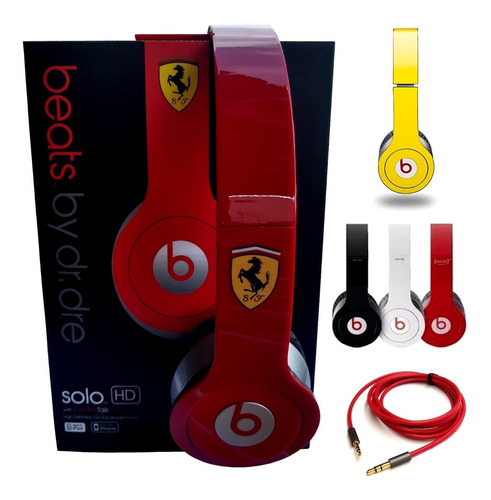 Audífono Plegable Beats Solo Hd Alámbrico En 4 Colores