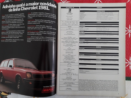 Revista Motor 3 Chevette Sl Avião Sertanejo Cb 900f Tiger 33