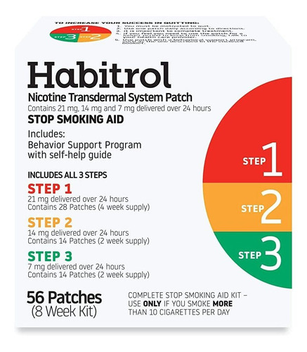 Parche Transdérmico Sistema Habitrol Nicotina | Dejar De Fum