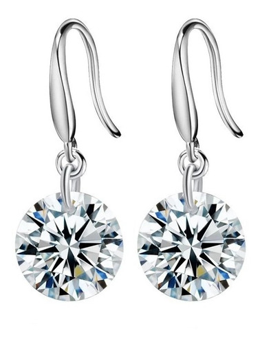 Aretes Plata Sólida S925 Zirconias Top Aaa Diamond Dream