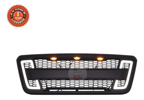 For 04-08 Ford F150 Front Grille Bumper Grill W/ Led Drl Td1