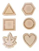 Comprar Combo Moldes Silicona Ceniceros Resina Formas X6 Unidades 