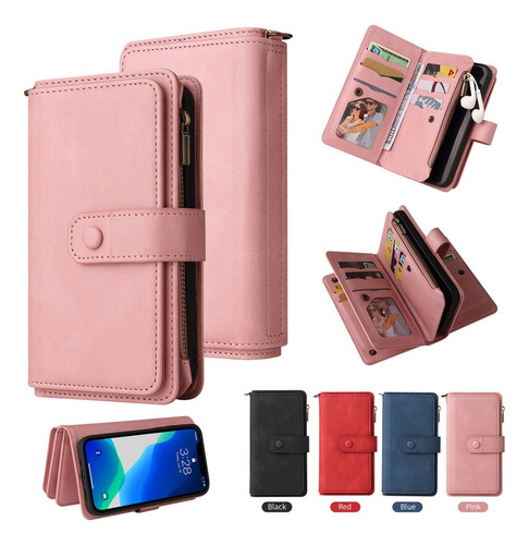 Funda Tipo Cartera For Motorola Moto G30 G60 G50 G73 Con 15