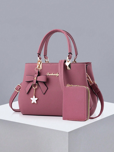Juego De Bolso Y Cartera Clásico De Señora De Dos Piezas
