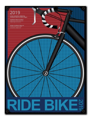 #129 - Cuadro Vintage 30 X 40 - Ride Bike - Bicicleta Poster