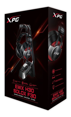 Auricular Gaming Adata Emix H30 Xpg + Amplificador Solox F30