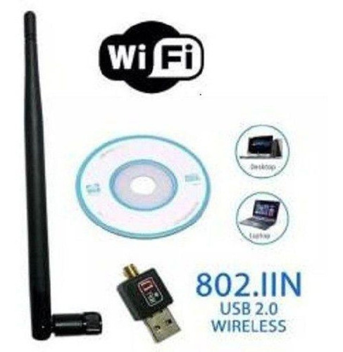 Receptor Wifi Usb Inalámbrico Antena 900 Mbps Alto Alcance