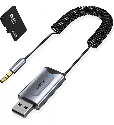 Receptor Bluetooth Auto Usb A Auxiliar 3.5mm Essager