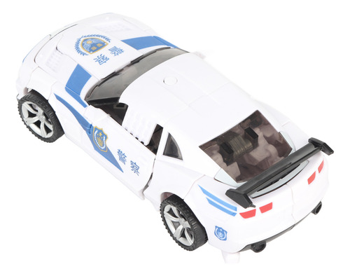 Juguete Para Niños Con Coche De Policía Robot Transformador