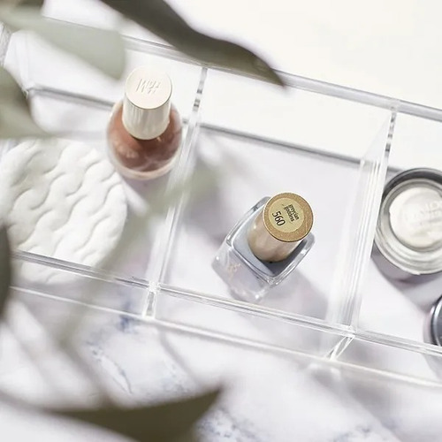 Imagen 4 de 9 de Organizador Maquillaje Divisiones Acrilico Porta Cosmeticos