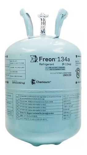 Gas Refrigerante 134a R134a 13.6kg Chemours (dupont)
