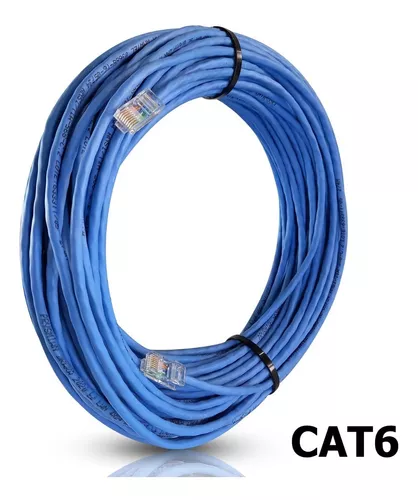 Cabo De Rede Cat6 30 Metros Ethernet Lan Giga 10/1000